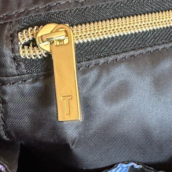 TED BAKER Medium Backpack Packable Women's Blue Nylon Animal Print Nillana NWOT - Picture 7 of 10